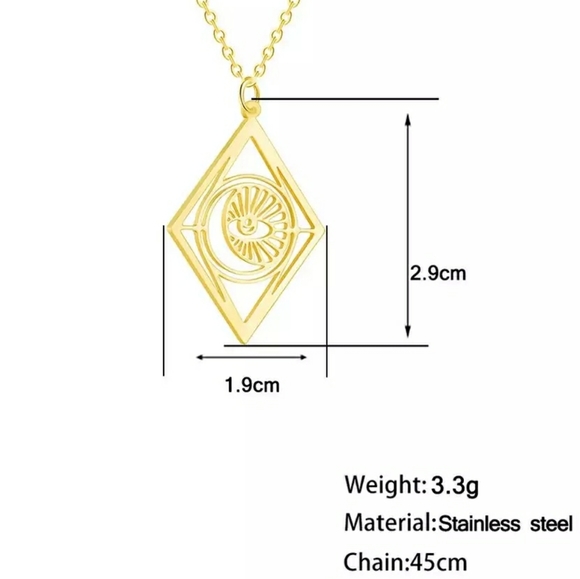 Urban Gypsy Mystic Eye Pendant Necklace - Picture 5 of 5